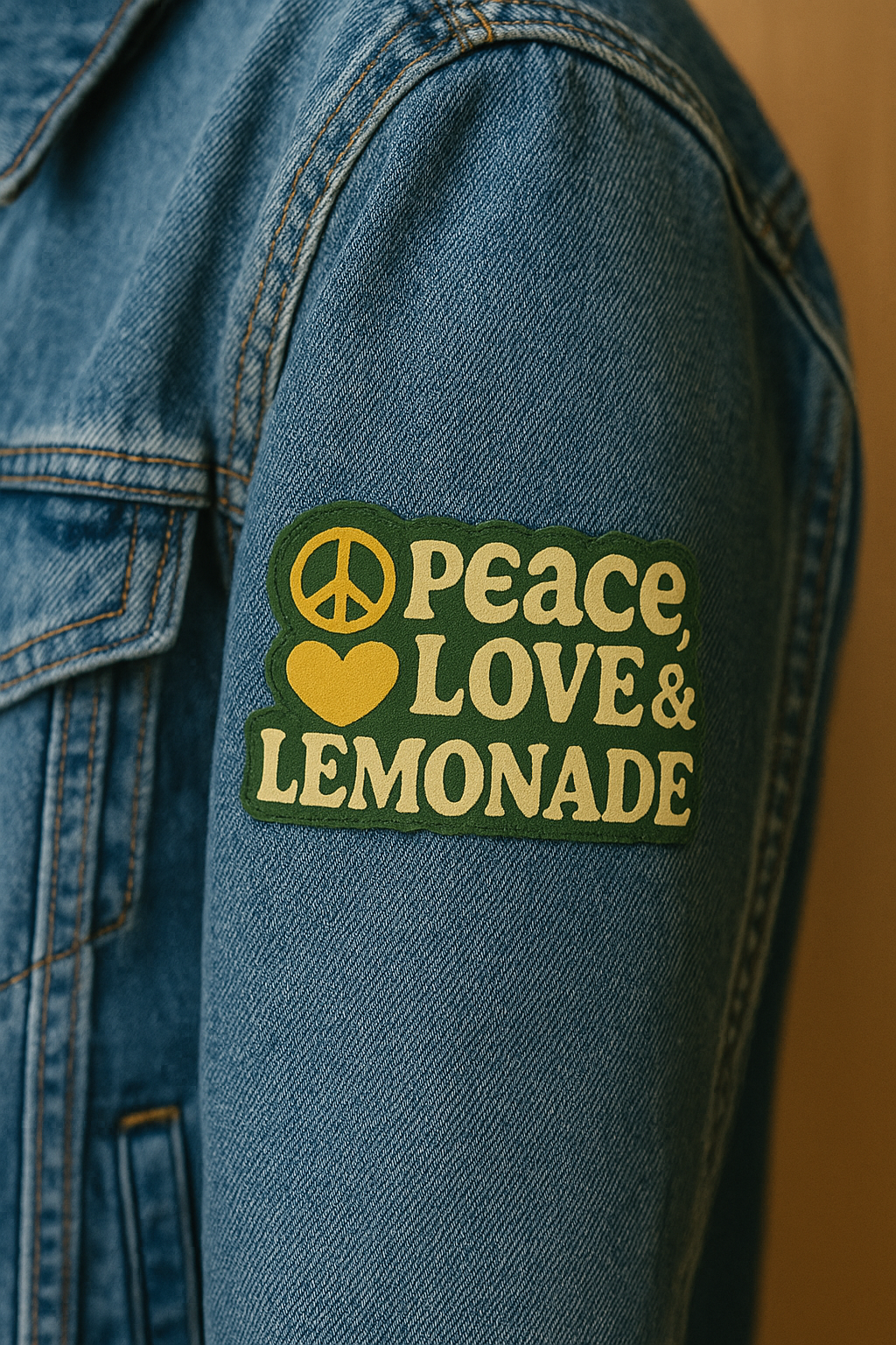 🍋 Peace, Love & Lemonade Fabric Sticker