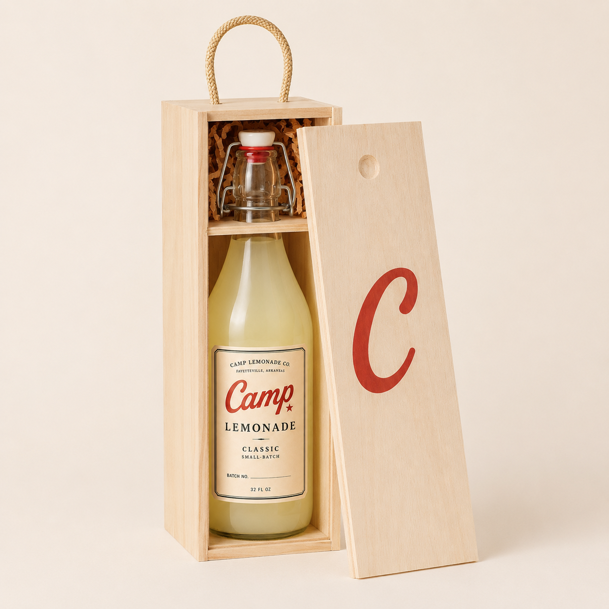 Camp Lemonade: The Signature Gift Crate with 32oz Heritage Bottle